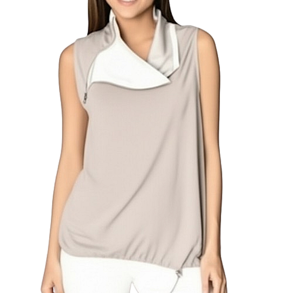 Aritzia BABATON 1-01 Satin Crepe Cowl Neck Sleeveless Top